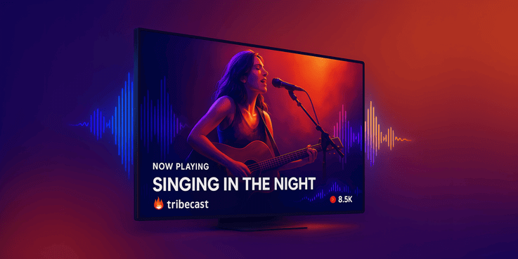 Video support interface showing video content management and motion graphics